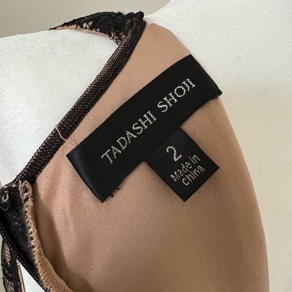 Tadashi Shoji Black, Lace, Fringe Cocktail Dress - Picture 6 of 7